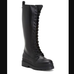 NEW SCOTCH & SODA Made In Portugal Leather Laced Up High Shaft Boots  259 7M4